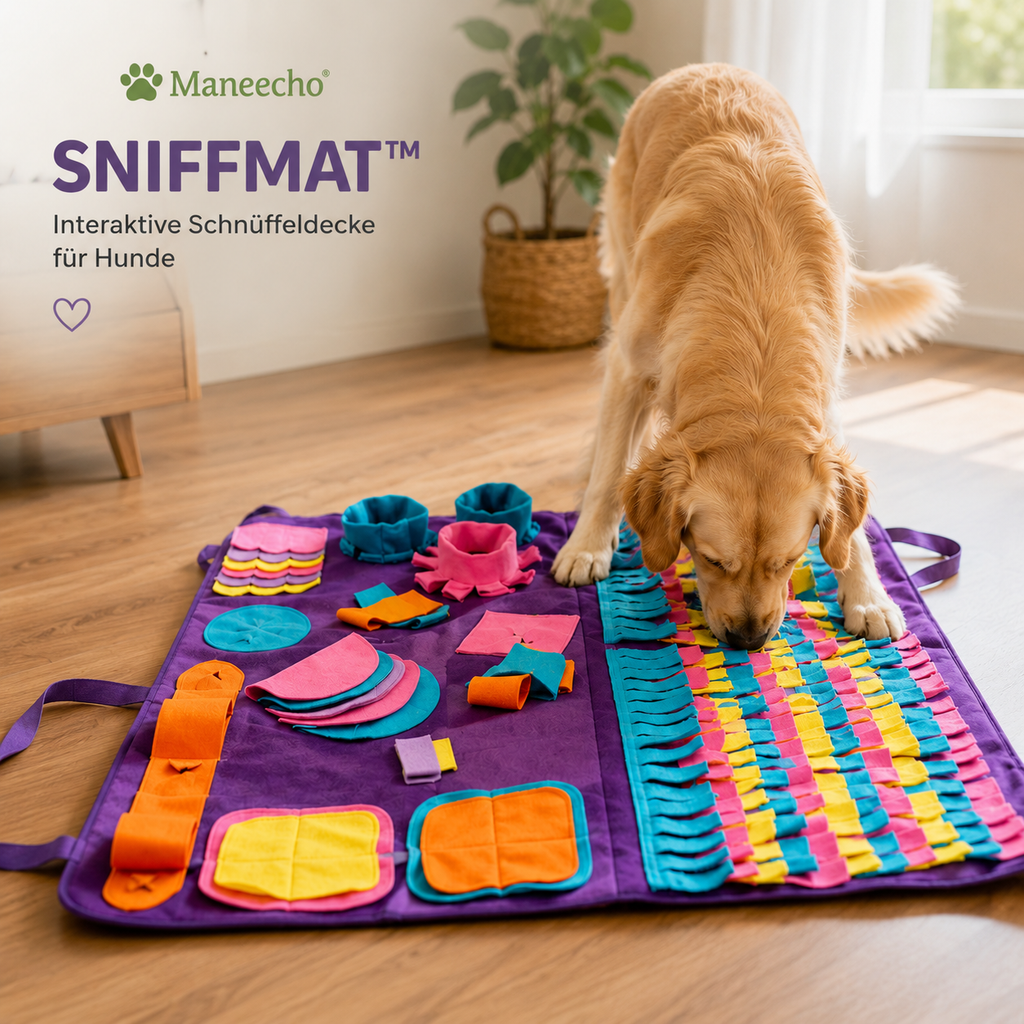 Maneecho SniffMat™ – Interaktive Schnüffeldecke für Hunde